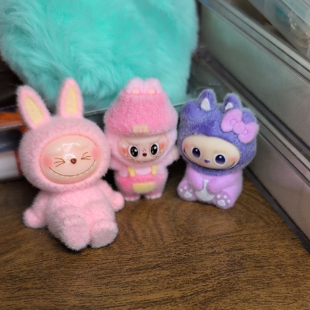 Labubu Friends Small Flocked Figures Bundle